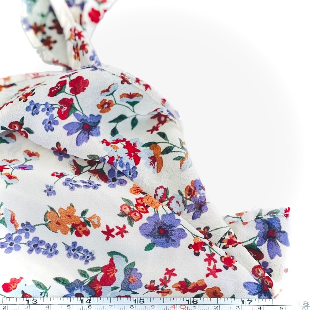 SANDY & SID New York | M | Floral Ruffle Spaghetti Strap Lined Spring Maxi Dress